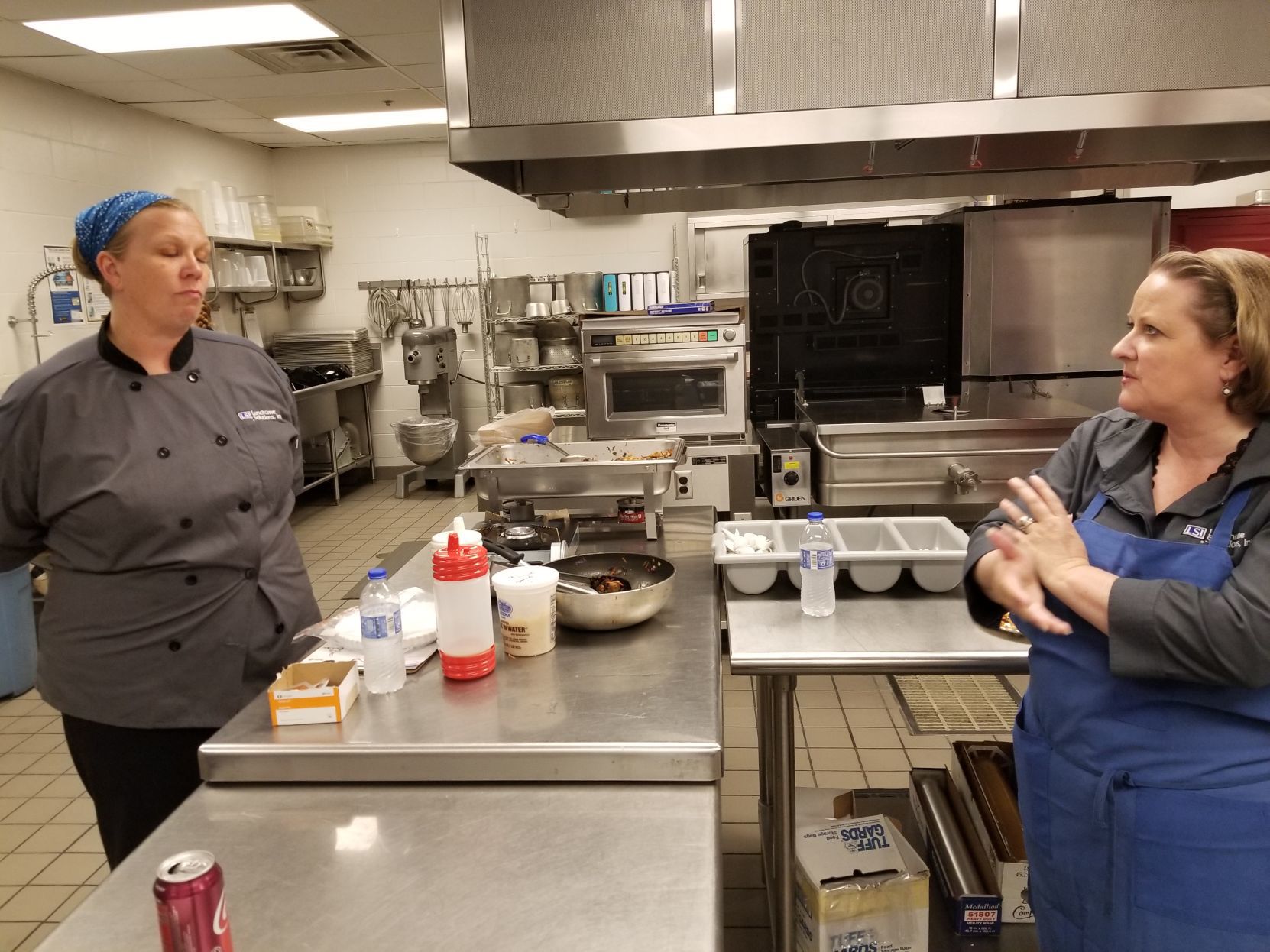 inside dv school kitchen